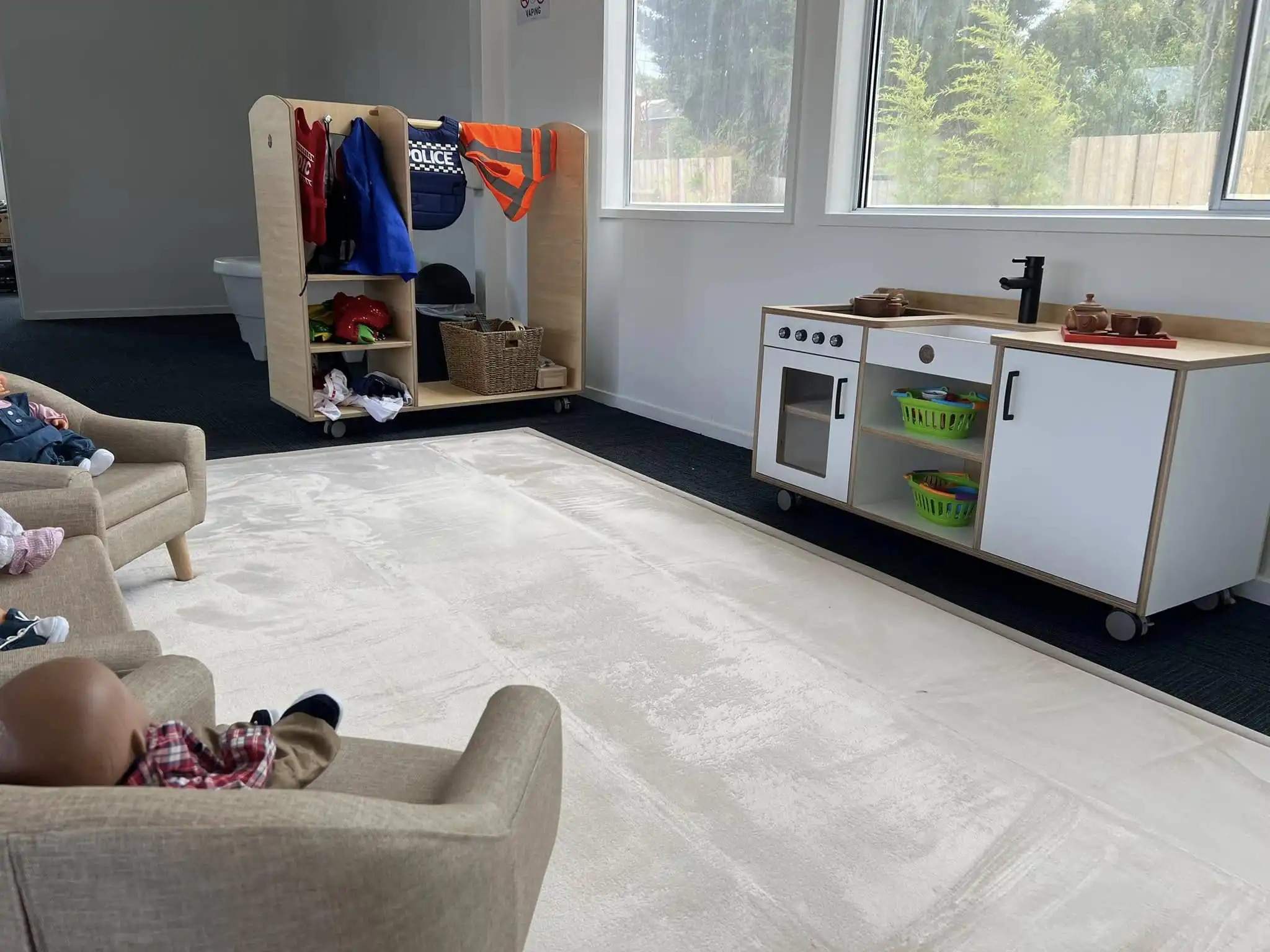 Mini kitchen play area